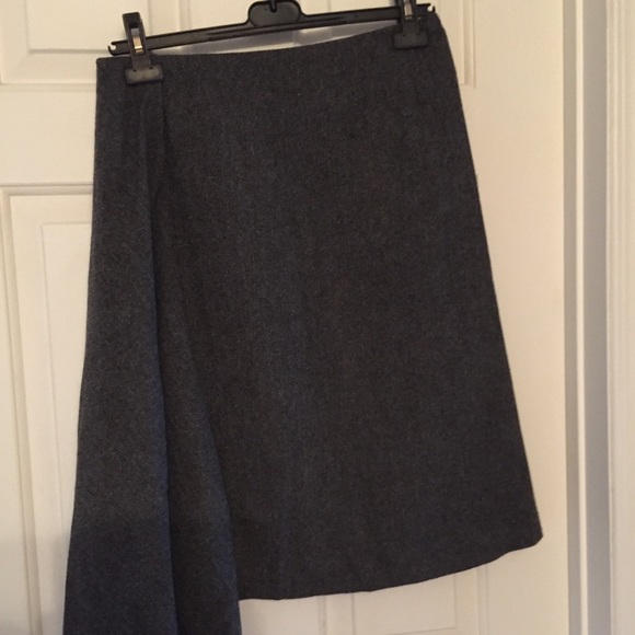 NWT Lord & Taylor lined grey tweed skirt - Picture 1 of 15